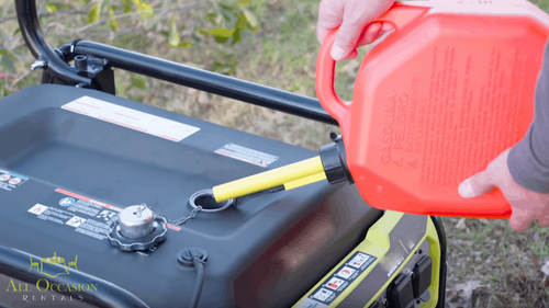 Generator 5 gallon gas tank.