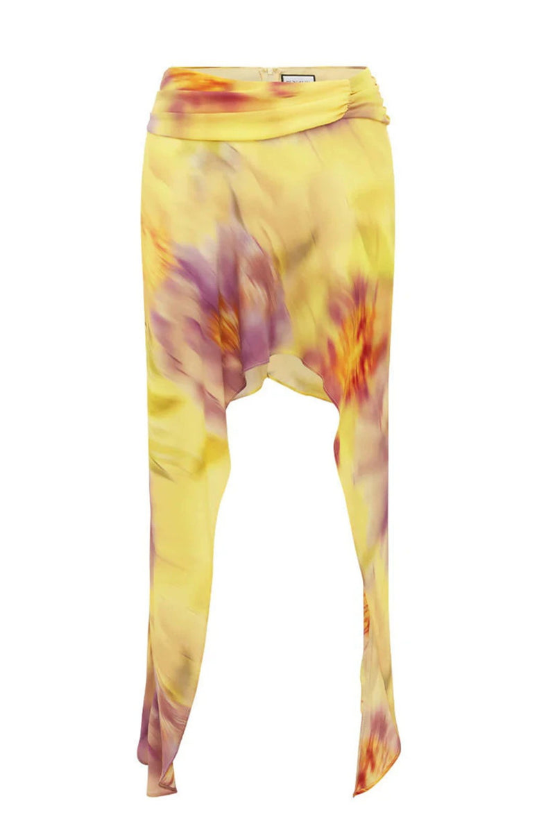 Gradient Dye Irregular Ribbon Skirt