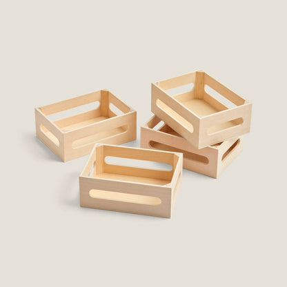Great Little Trading Co. – Wooden Toy Crates – Set of 4