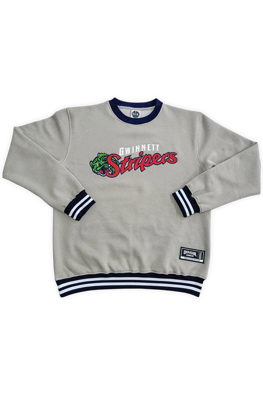 [ Gwinnett Stripers ] Grey Comfort Crew - Official League
