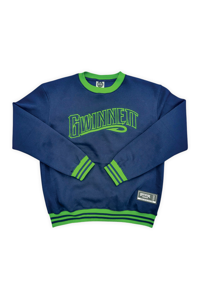 [ Gwinnett Stripers ] Navy Comfort Crew - Official League