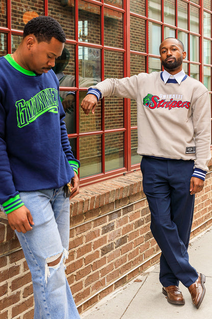 [ Gwinnett Stripers ] Navy Comfort Crew - Official League