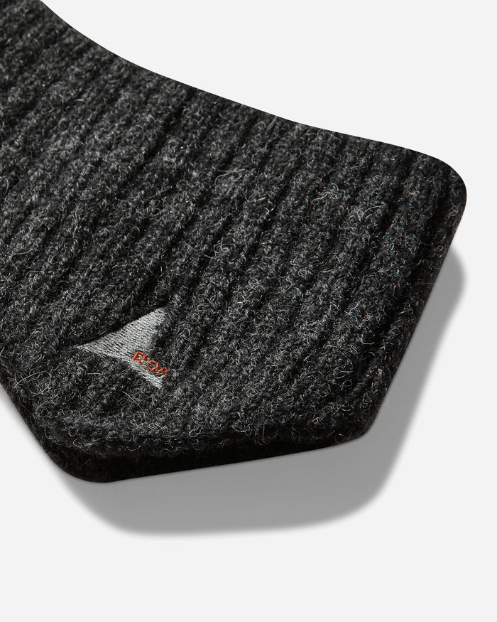 ROA Hawk Wool Knit Ear Warmer Graphite Hats Beanies YBUW296YA16 GRY0045