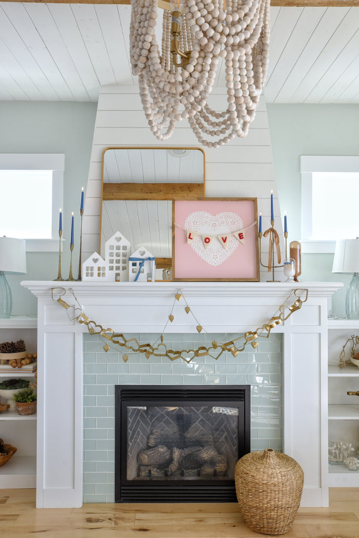 Heart Doily 1 <br>Framed Art