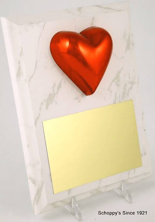 Heart Plaque White - Schoppy's Since 1921