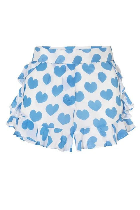 Heart Print Three Piece Swim Set