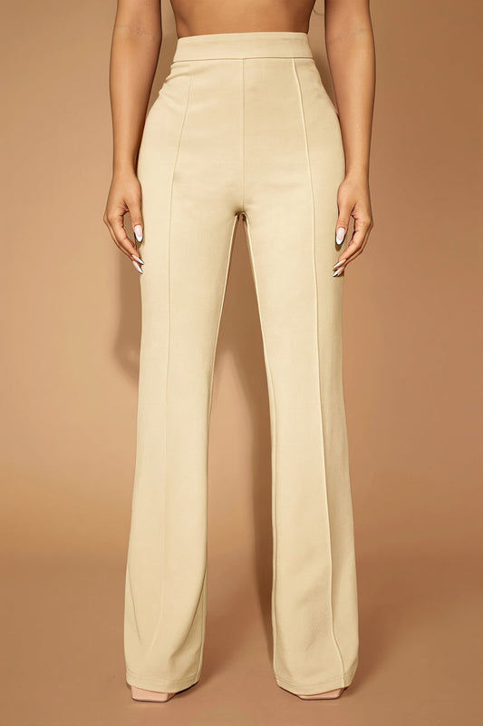 High Waist Business Straight Leg Pants