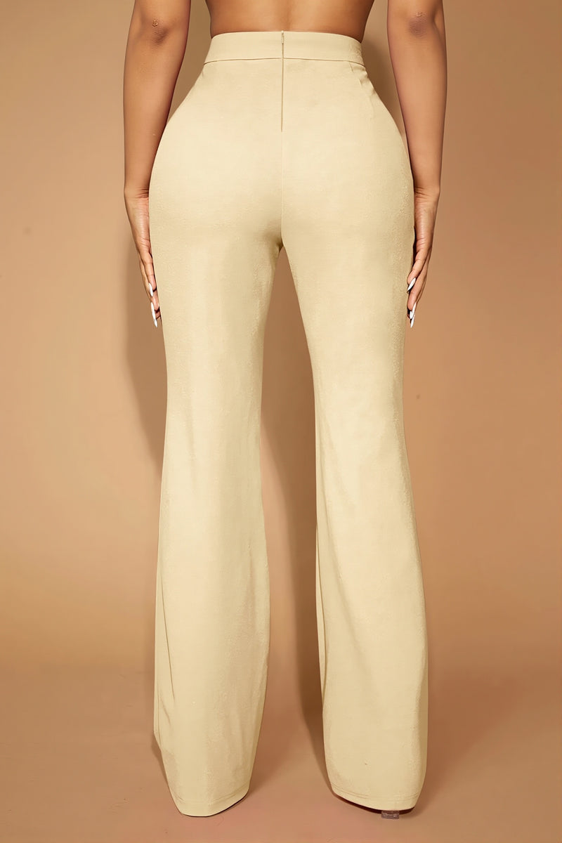High Waist Business Straight Leg Pants