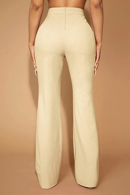 High Waist Business Straight Leg Pants