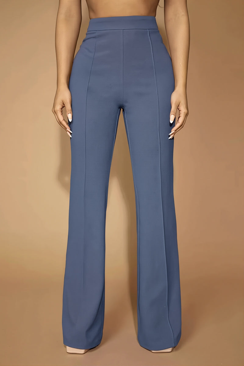 High Waist Business Straight Leg Pants