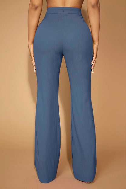 High Waist Business Straight Leg Pants