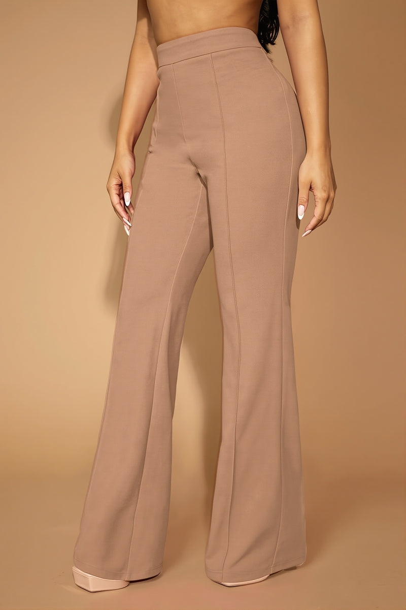 High Waist Business Straight Leg Pants