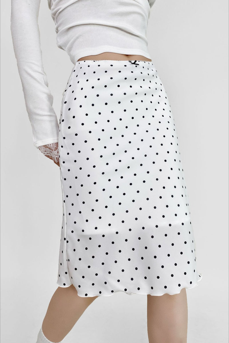 High Waist Contrast Plaid Bodycon Skirt