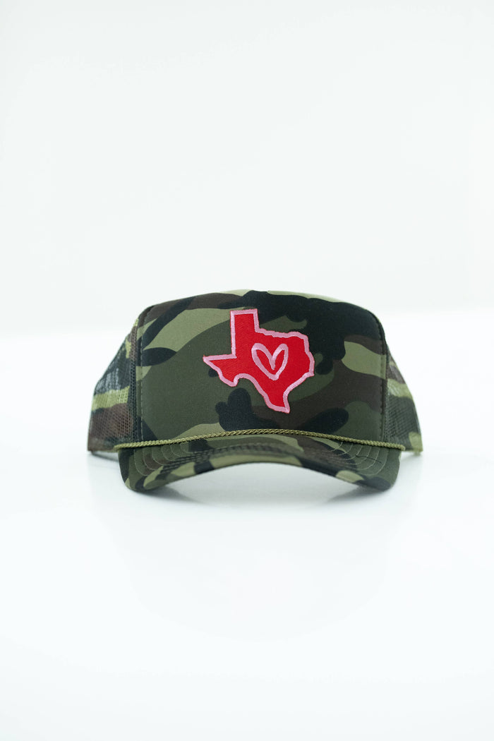 I LOVE TEXAS Patch Hats