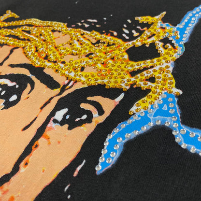 Jesus Is King 2019 AWGE Rhinestone Jesus Tee