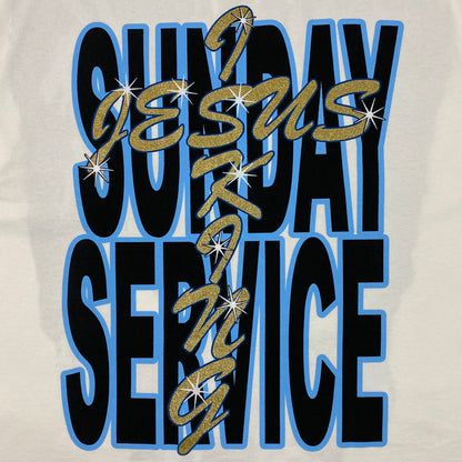 Jesus Is King 2019 AWGE Rhinestone Jesus Tee