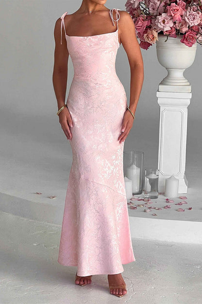 Jacquard Bodycon Cami Maxi Dress