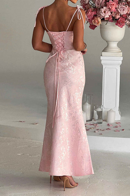 Jacquard Bodycon Cami Maxi Dress