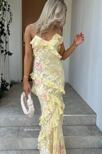 Jacquard Gradient Wave Maxi Dress