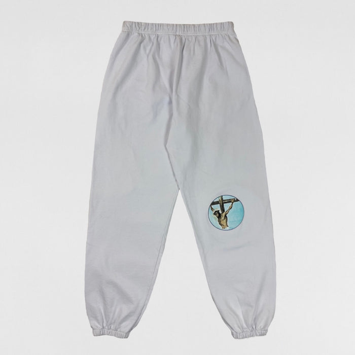 Jesus Is King 2019 AWGE White Sweatpants