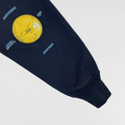 Jesus Is King 2019 Detroit Sunday Service Crewneck In Dark Navy