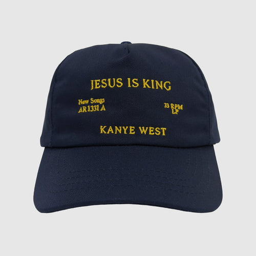 Jesus Is King 2019 Embroidered Vinyl Hat In Navy