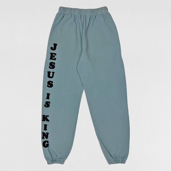 Jesus Is King 2019 Follow God Sweatpants In Blue By CPFM