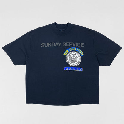 Jesus Is King 2019 NY Sunday Service Tee in Navy