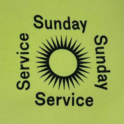 Jesus Is King 2019 Unreleased Kid's Sunday Service Crewneck In Frozen Yellow