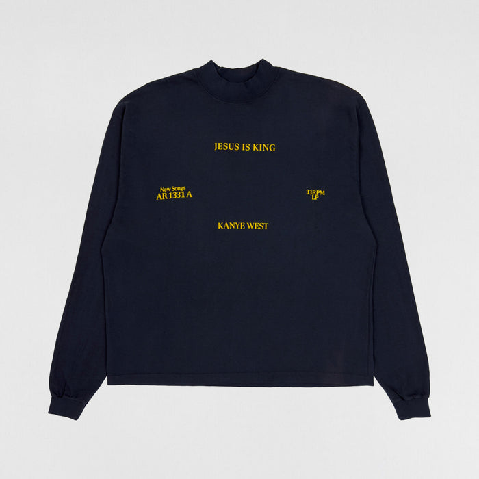 Jesus Is King 2019 Vinyl Album Long Sleeve In Navy