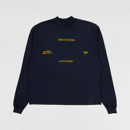 Jesus Is King 2019 Vinyl Album Long Sleeve In Navy