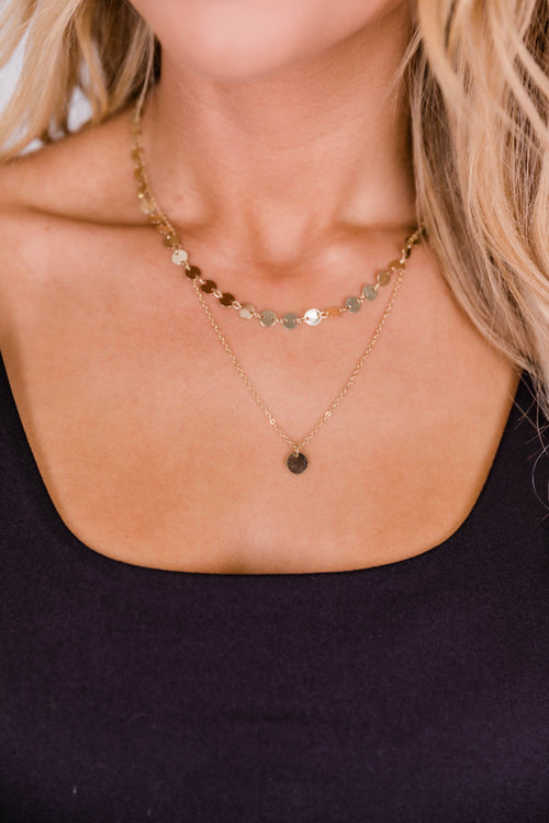 Just A Minute Longer Gold Necklace