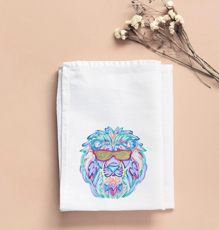 Kathryn Fun Lion Tea Towel