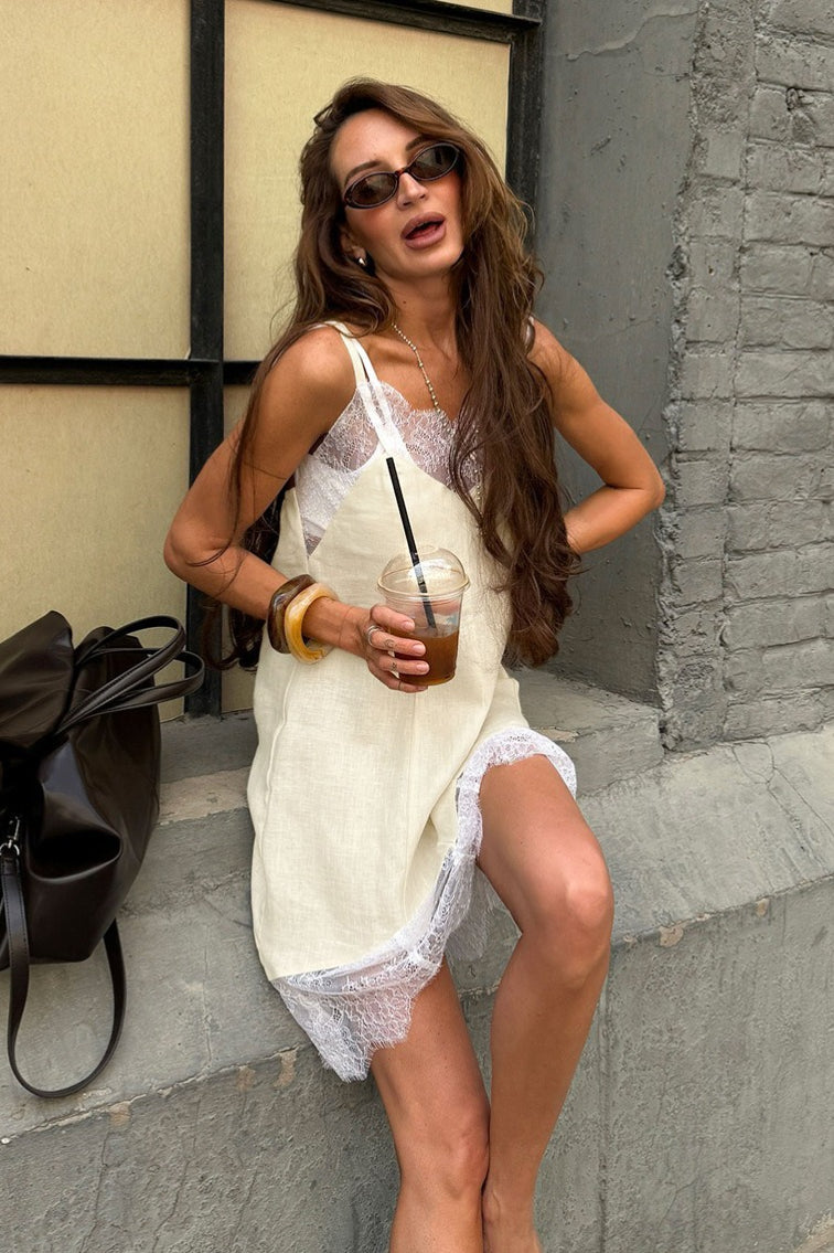 Lace Cami Elegant Casual Mini Dress