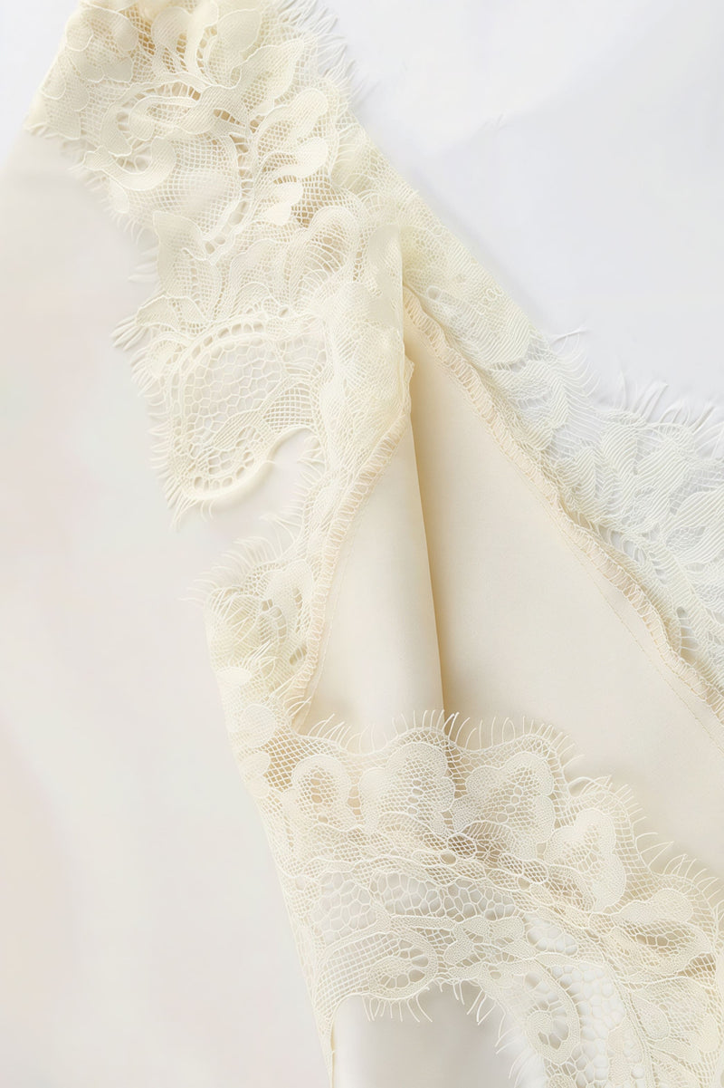 Lace Sleeveless Draped Collar Halter Mini Dress