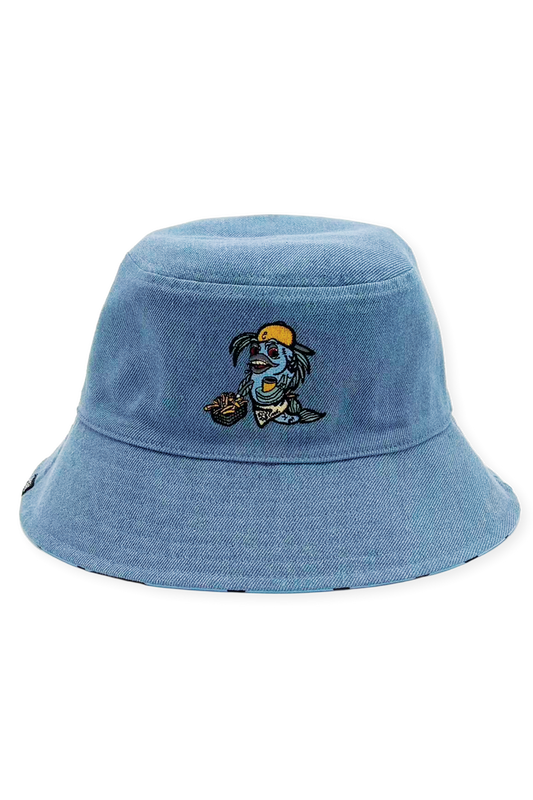 [ Lake County Fish Fry’s ] Reversible Denim Bucket - Official League