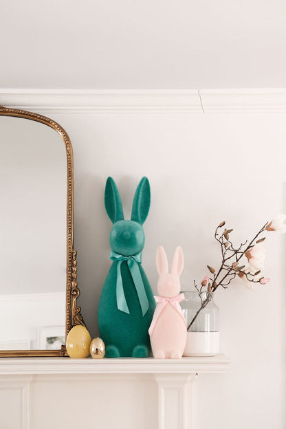 Large Flocked Bunny