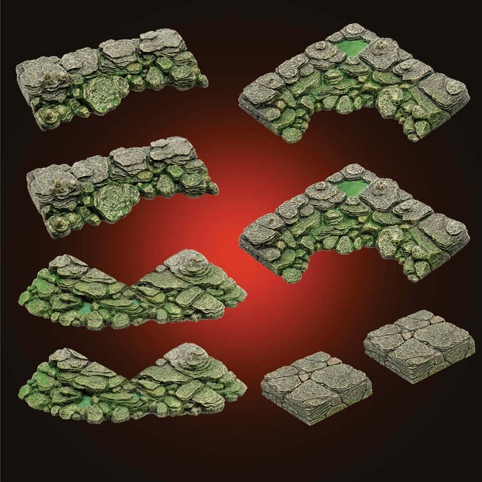 Large Stone Banks / Std Cavern Paint (Painted)