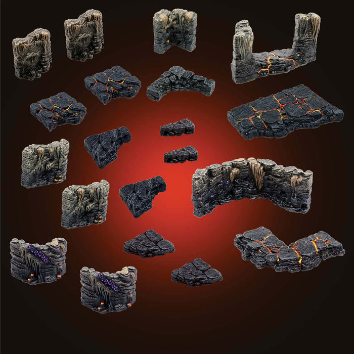 Lava Trifecta Terrain Pack (Unpainted)