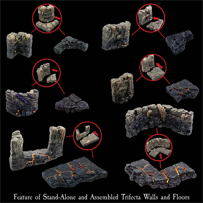 Lava Trifecta Terrain Pack (Unpainted)