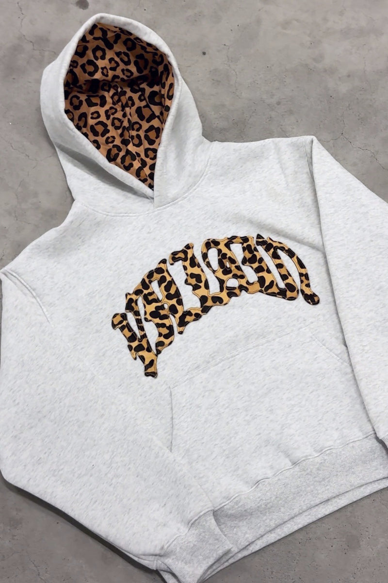 Leopard Patchwork Hoodie