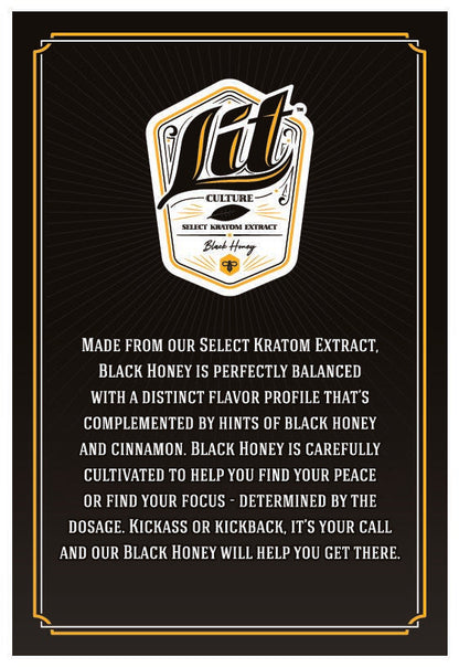 LIt Culture Black Honey Kratom Shots