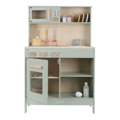 Little Dutch - Wooden Play Kitchen - Mint - Mabel & Fox