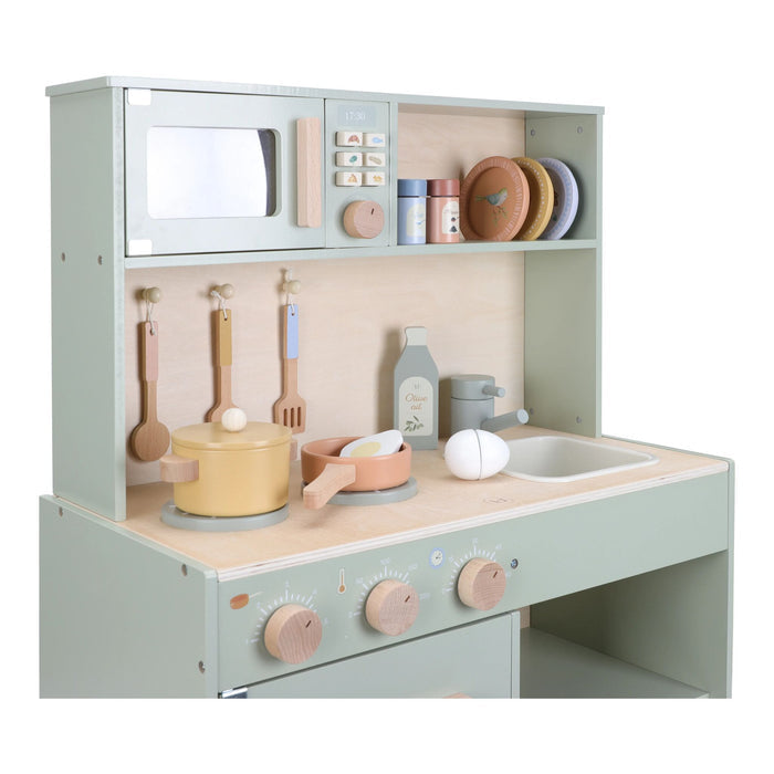 Little Dutch - Wooden Play Kitchen - Mint - Mabel & Fox