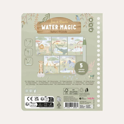 Little Dutch – Water Magic Book – Safari Rosa - Mabel & Fox