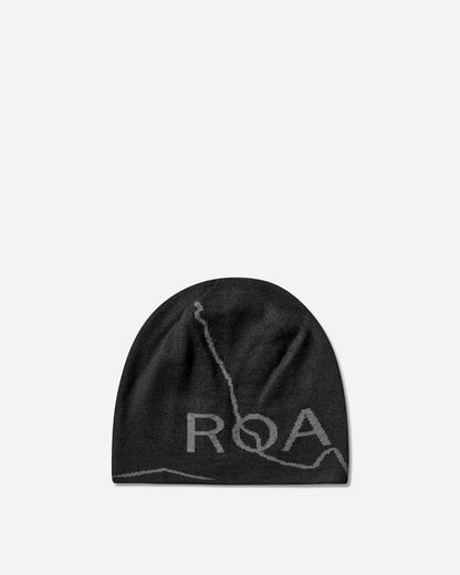 ROA Logo Wool Beanie Deep Black Hats HATS BEANIE YBUW205YA04 BLK0049