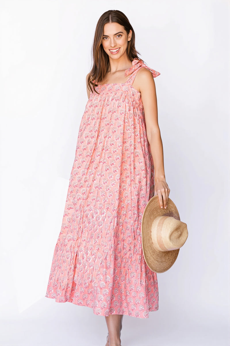 Loose Cami Maxi Vacation Boho Dress