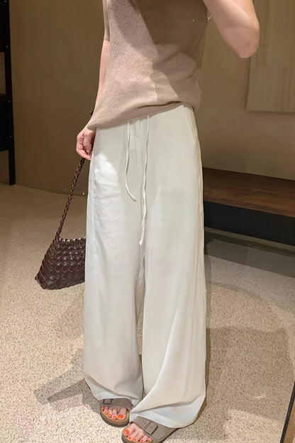 Loose High Waist Straight Leg Pants