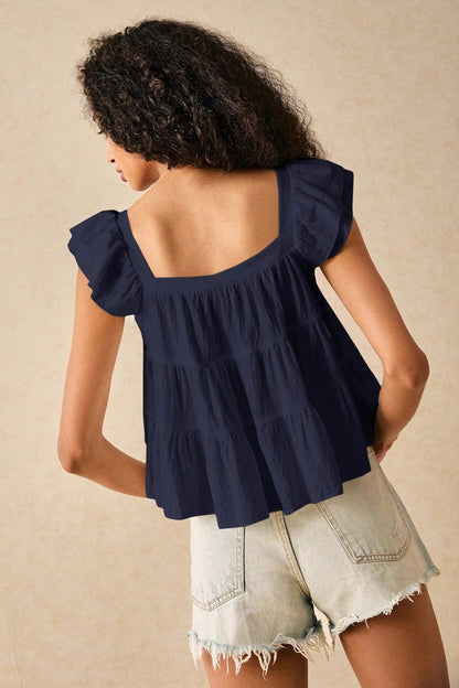 Loose Solid Sleeveless Vest Blouse