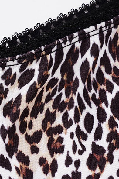 Low Waist Leopard Mesh Midi Skirt